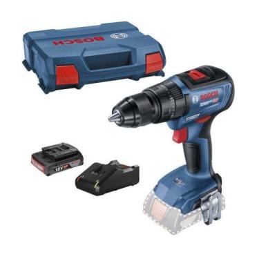 Imagem de Parafusadeira/furadeira gsb 18v-50 1 bat. 2ha + maleta - BOSCH, Azul