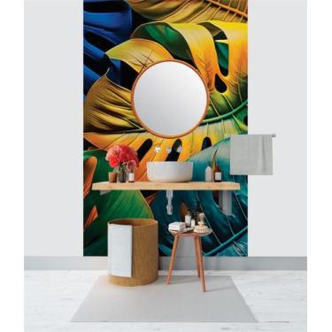 Imagem de Papel de Parede 3D Painel 1,5M Costela de adão Decorado Folhagem Auto 