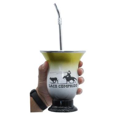 Imagem de Combo Chimarrao Mate Cuia Gravada Laser C/ Bomba Tradicional Cod 025 -