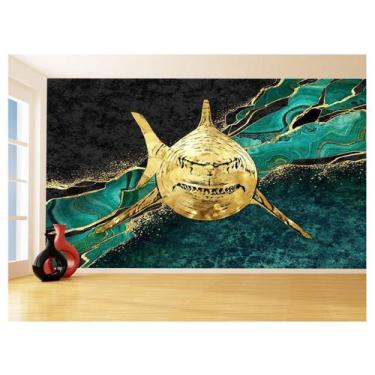 Imagem de Papel De Parede Animais Pop Art Tubarão Cores 3,5M Pxa541 - Você Decor