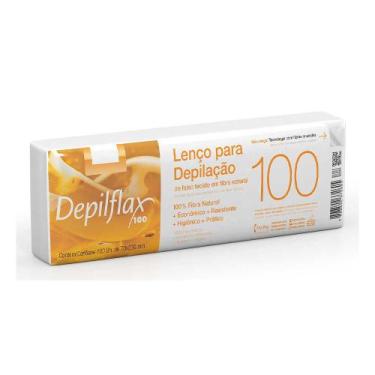 Imagem de Lenço para Depilação Fibra Natural Depilflax 100 Unidades