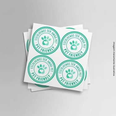 Imagem de Adesivo Pet Friendly Amigo Pet Cachorro/Gato estabelecimento - PRESENT