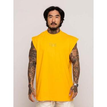 Imagem de Regata Oversized Strass Premium - thpe store, Amarelo, G