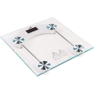 Imagem de Balança De Piso Digital Vidro Quadrada 180Kg Com Termômetro - Shopbr