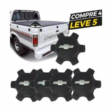 Imagem de Kit 5 Calotas Central da Roda D20 85/96 - Gravata Prata - AUTOPLAST