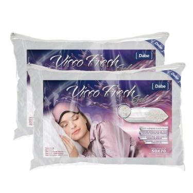 Imagem de Kit 2 Travesseiros VISCO FRESH GEL - Dabe, 045x065