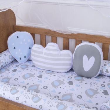 Imagem de Trio de Almofadas Decorativa Infantil Menino para Bebe - Zan Baby, Ber