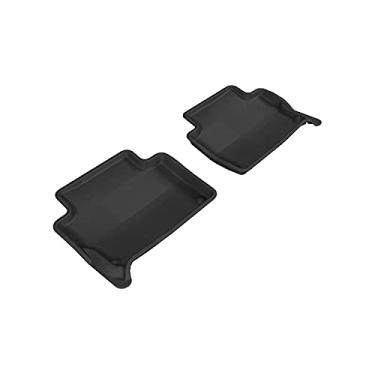 Imagem de 3D MAXpider Tapetes para todos os climas para Audi Q7 2007-2015 (banco de banco), forros de piso de carro com ajuste personalizado, série Kagu (2ª linha, cinza)