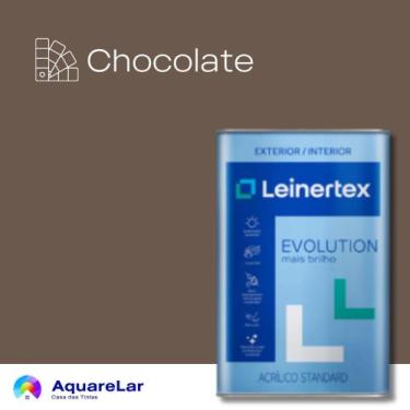 Imagem de Evolution Acrílico Leinertex Semibrilho 18L, CHOCOLATE