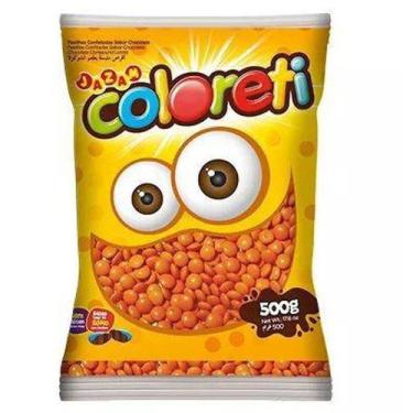 Imagem de Chocolate Confeito Coloreti Laranja 500gr - Jazam