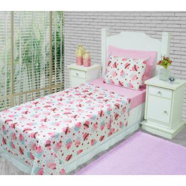 Imagem de Colecao kids solteiro 4 pecas - cupcake - Enxovais Aquarela LTDA