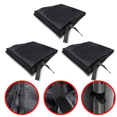 Imagem de 3 Paredes Fechamento Lateral Removível Para Tenda Gazebo 3x3 - BRN COM