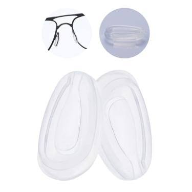 Imagem de MYCOURAG Peças de nariz de borracha de substituição transparentes compatíveis com óculos de sol Oakley Crosshair 2012 OO4060