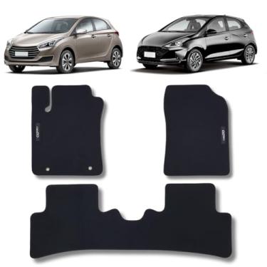 Imagem de Tapete Carpete HB20 Hatch Com Traseiro Inteiriço 2013 A 2022