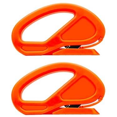Imagem de CARTINTS 2 pacotes de ferramentas de corte de fibra de carbono para cortador de filme de vinil de segurança com cortador de faca, faca utilitária, cortador de papel com lâmina de lâmina para película de janela, envoltório de carro, artesanato
