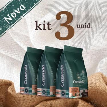 Imagem de KIT 3 UN Café CAZENDA Gourmet Torrado e Moído 250g