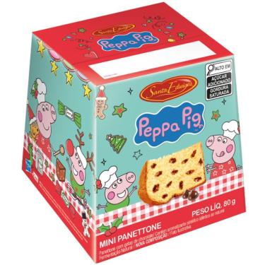 Imagem de Mini Panettone Santa Edwiges Peppa Gotas de Chocolate - 80g