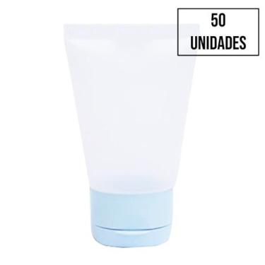Imagem de Bisnaga para Álcool Gel - 30ml - 50 Unidades - Extra Festas, Azul clar