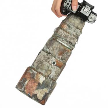 Imagem de CHASING BIRDS Revestimento de lente impermeável camuflado para FUJIFILM XF 500 mm F5.6 R LM OIS WR Capa protetora de lente à prova de chuva (camuflagem floresta, com 1,4X e 2,0X TC)