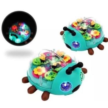 Imagem de Brinquedo Musical Divertido Joaninha Inseto Colorida Luz Som. - toy ki
