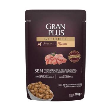 Imagem de Ração Úmida GranPlus Gourmet Cães Adultos Frango 100g