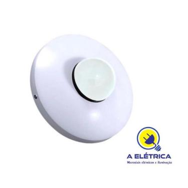 Imagem de plafon circular branco de led 9W 127V 3000k - vertical