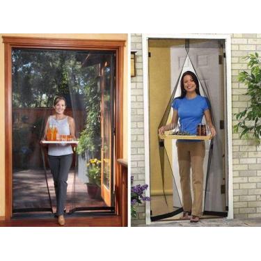 Imagem de Cortina Tela Anti Insetos Mosquito Magic Mesh Fecha Com Imã - oem