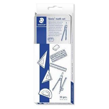 Imagem de Conjunto escolar para desenho geometrico 10 pcs - staedtler