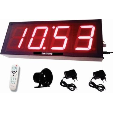 Imagem de Relogio Grande com Sirene e controle remoto para empresas 140 horarios
