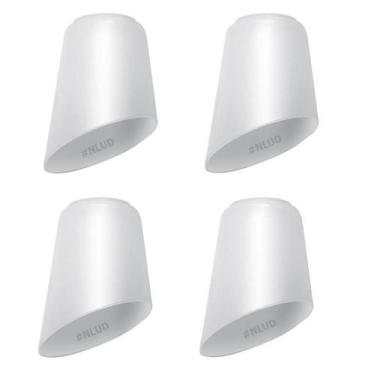 Imagem de Kit c/ 04 Un. Tulipa Plástica Moderna Pata de Vaca p/ Lustre e Ventila