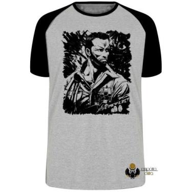 Imagem de Camiseta  Predador Schwarzenegger Blusa Plus Size extra grande adulto 