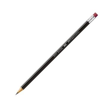 Imagem de Lápis grafite com borracha HB N.2 sextavado Ecolápis Faber-Castell