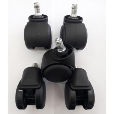 Imagem de Rodizio para cadeira de escritório roda de nylon kit s90 a mf até 160 