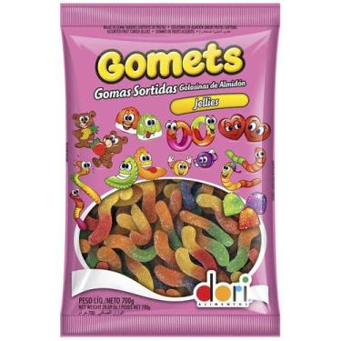 Imagem de Bala de Goma Gomets Minhocas - 700g - Dori - Extra Festas