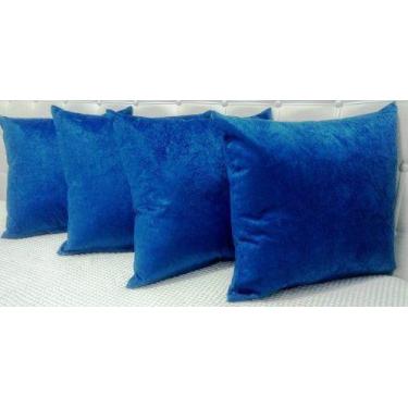 Imagem de - Kit 4 Almofadas Decorativas Sued 45x45 Tecido Super Macio - INGRID B