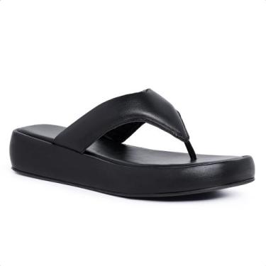 Imagem de Sandália Chinelo Papete Feminina Plataforma Flat Confortável - Tk Moda