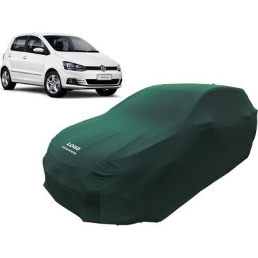 Imagem de Capa Para Cobrir Carro Volkswagen Fox Tecido Helanca - Mz, Verde