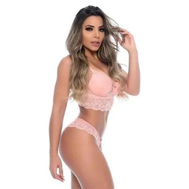 Imagem de Conjunto Lingerie Langeri Cropped - PATITEX, Vermelho, M