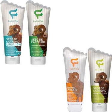 Imagem de Kit Sebo De Carneiro Fashion 200ml Tradicional + Esfoliante + Relaxant