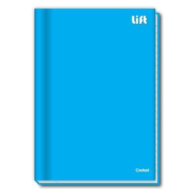 Imagem de Caderno credeal costurado capa dura 48 folhas lift azul c/5 unid