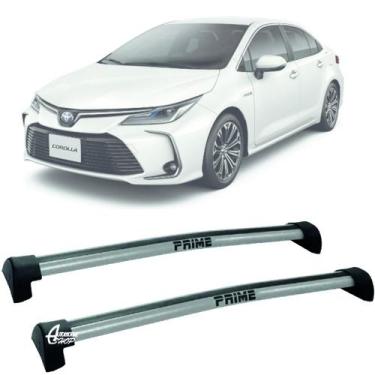 Imagem de Rack Teto Aluminio Prime Toyota Corolla 20 a 25 Prata PR090