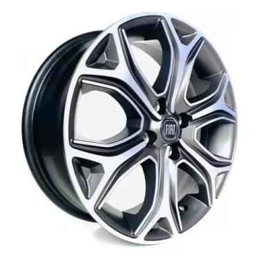 Imagem de Kit 4 Rodas Aro 16 Fiat Strada Volcano Cecile 4X98 GFD S29 - KRMAI