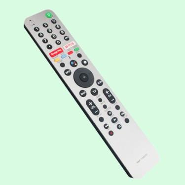 Imagem de Controle remoto de voz de substituição RMF-TX600U, controle remoto adequado para Sony TV XBR-850G XBR-950G XBR-55A8H XBR-65A8H XBR-55A9G XBR-65A9G XBR-77A9G XBR-48A9S KD-55X750H KD-65X750H 0H KD-7