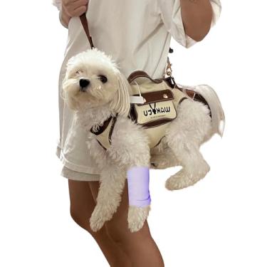 Imagem de Wakytu Peitoral para cães VES Peitoral ajustável com bolsa pequena para filhotes, serve na maioria dos carros, PP