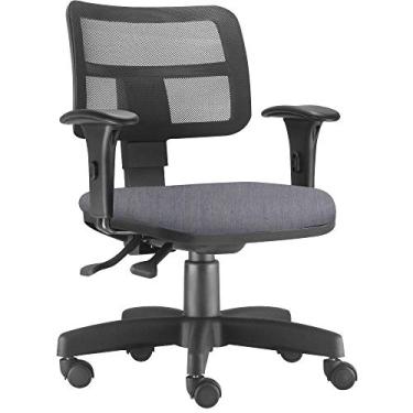 Imagem de Cadeira Giratória Zip L02 Executiva Ergonômica Escritório Linho Cinza - Lyam Decor
