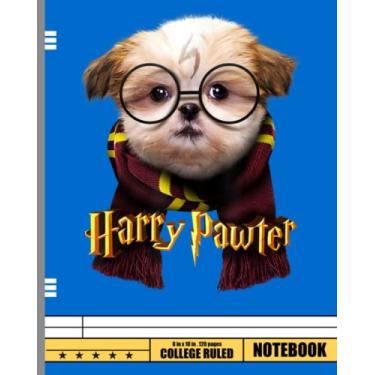 Imagem de Harry Pawter - Cute and Funny Shih Tzu puppy Dog Lover Notebook: Shih Tzu Nerd | College Ruled Notebook Lined School Journal | 120 Pages | 8 x 10" | Teens Women Children Kids