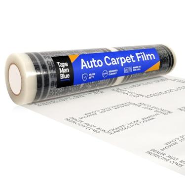 Imagem de Película de carpete automotiva, rolo de 61 cm com perfuração de 53 cm, 4 mils de espessura, o revendedor deve remover a capa protetora, tapetes de plástico para proteção de carpete de carro, feito nos