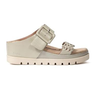 Imagem de Jambu Sandália atlética feminina casual Dara salto médio 5-7,6 cm - preta, Champanhe, 41