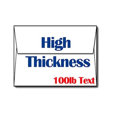 Imagem de Envelopes A6 brancos ultra grossos – Envelopes resistentes, duráveis e pesados para convites e cartões comemorativos (100 envelopes)