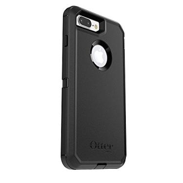 Imagem de OtterBox Capa para iPhone 8 Plus e iPhone 7 Plus (apenas) Defender Series - preta, robusta e durável, com proteção de porta, inclui suporte de clipe de coldre